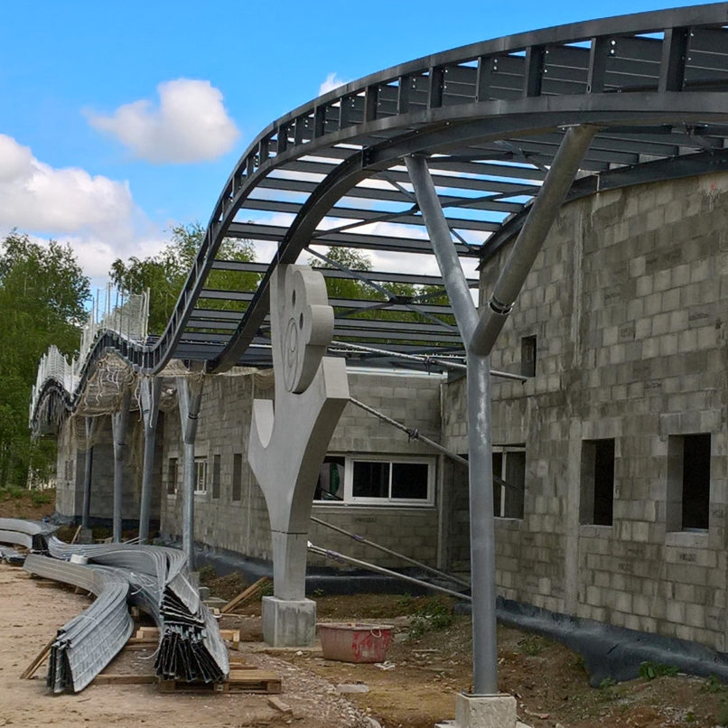 Bandeau auvent cintré - PÔLE PETITE ENFANCE SAINT-LOUBÈS