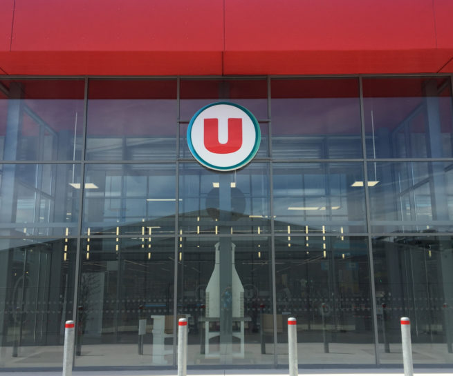SUPER U ET DRIVE – COOP ATLANTIQUE détail façade