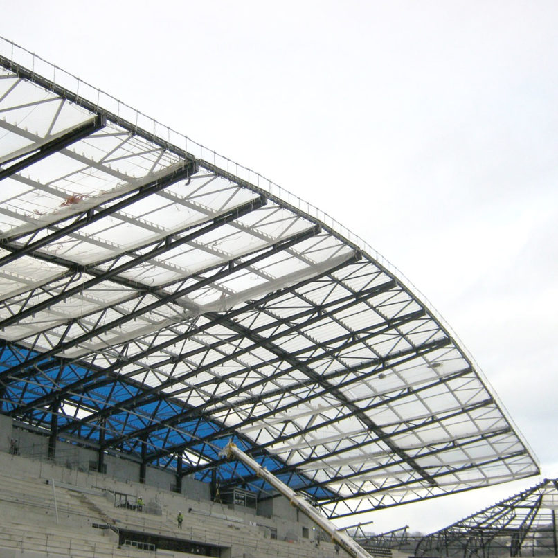 STADE OCÉANE – LE HAVRE charpente métallique