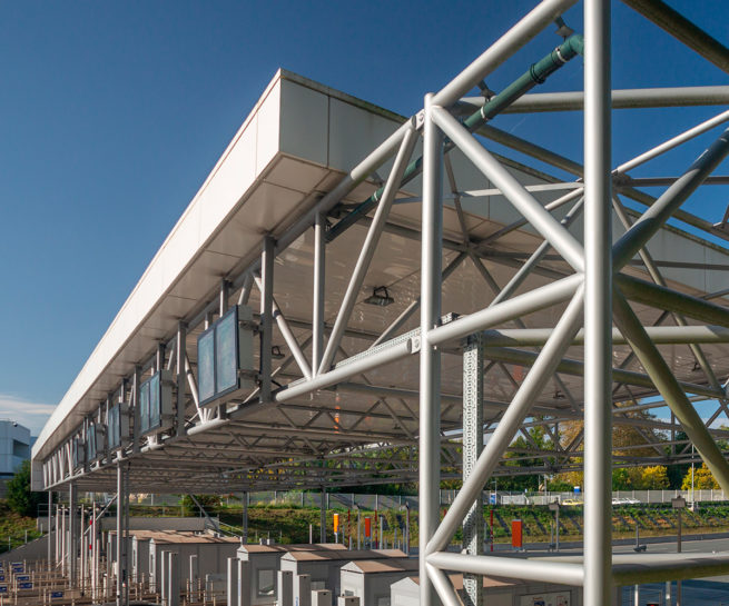 Poteau treillis - ASF GARE DE PÉAGE DE BIARRITZ