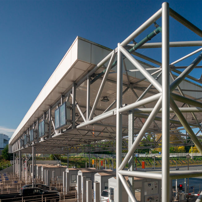 Poteau treillis - ASF GARE DE PÉAGE DE BIARRITZ