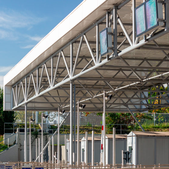 Portique treillis - ASF GARE DE PÉAGE DE BIARRITZ