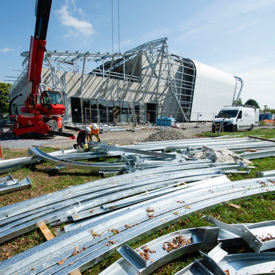 CENTRE DE CONFÉRENCES CRÉDIT AGRICOLE PYRÉNÉES GASCOGNE en cours de chantier