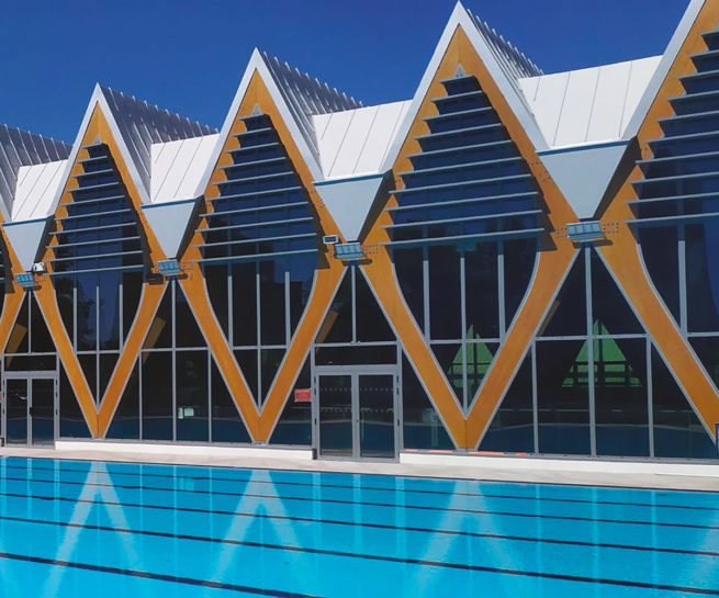 COMPLEXE NAUTIQUE – ORLÉANS LA SOURCE brise-soleils