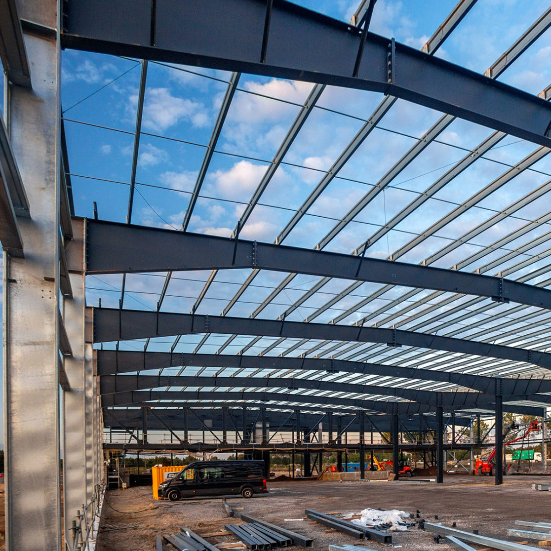 Portiques PRS traverses à inertie variable -SITE AGRO-ALIMENTAIRE À SAINT-GEOURS-DE-MAREMNE