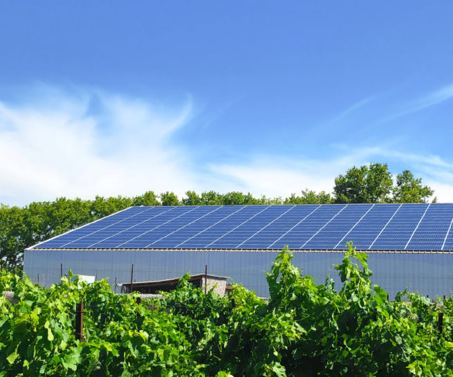 Sablière Bâtiment agricole photovoltaïque Apex Energies / Fabrègues (34)
