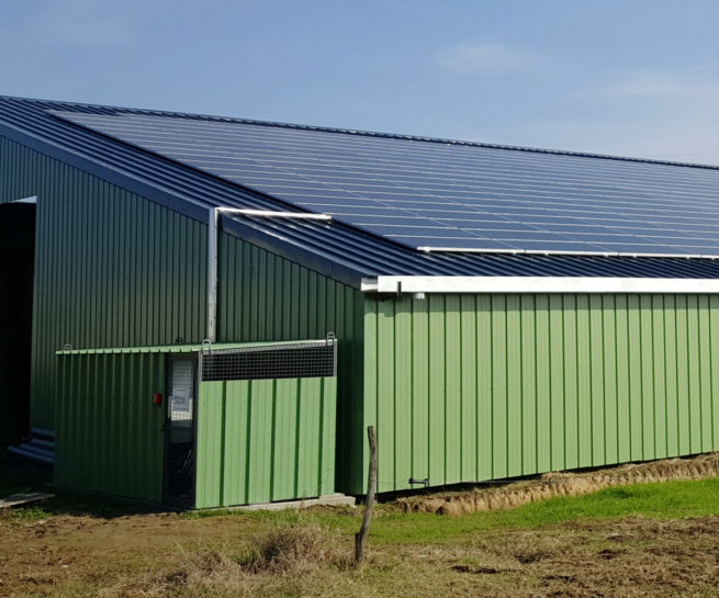 Bâtiment photovoltaïque Générale du solaire / Saint-Pierre-sur-Dropt (47)