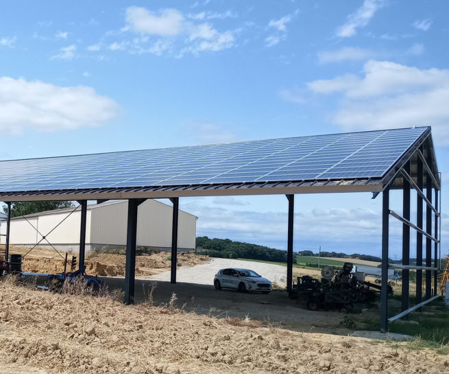 Hangar agricole photovoltaïque Irisolaris / Gensac (82)