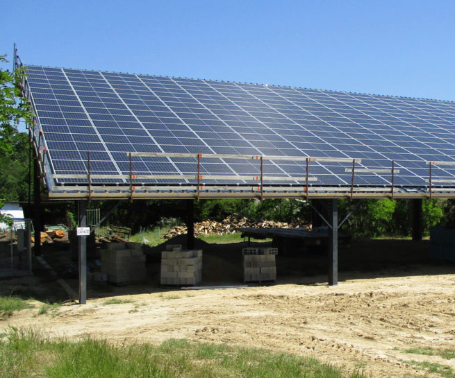 Hangar agricole photovoltaïque Albioma / Loriol-sur-Drôme (26)