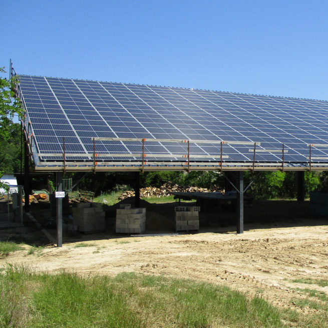 Hangar agricole photovoltaïque Albioma / Loriol-sur-Drôme (26)