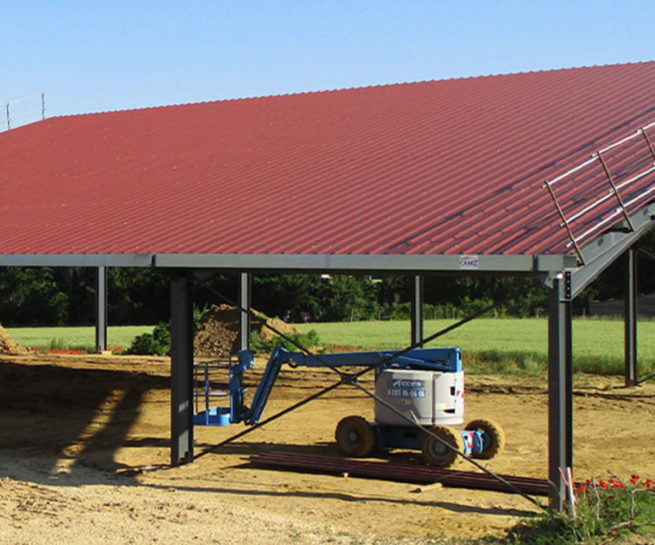 Sablière hangar agricole photovoltaïque Albioma / bât.2 Charpey (26)
