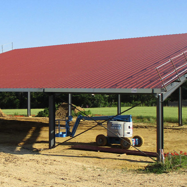 Sablière hangar agricole photovoltaïque Albioma / bât.2 Charpey (26)