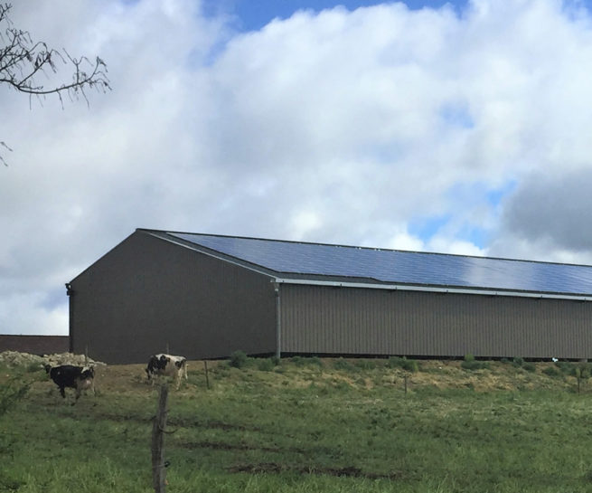 Pignon bâtiment photovoltaïque VergnaudFrance / Castelnau-d'Arbieu (32)