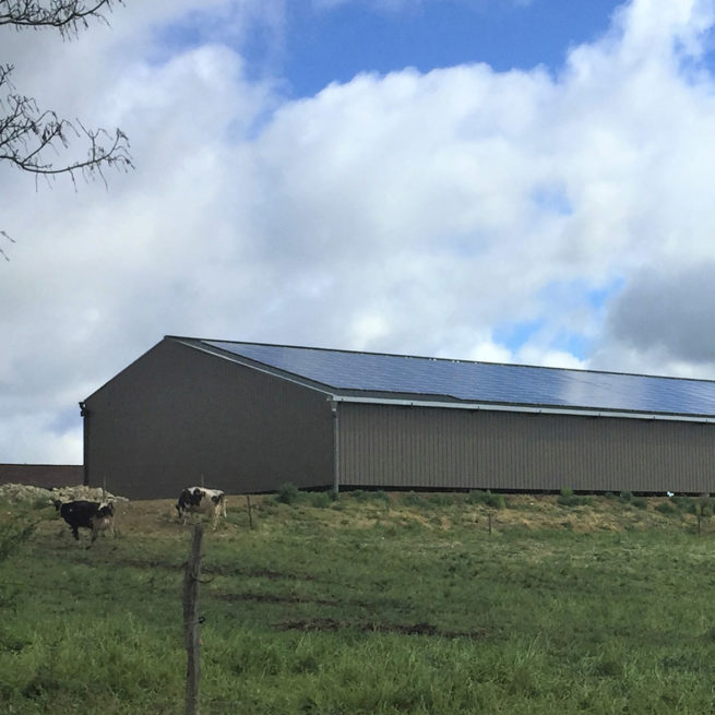 Pignon bâtiment photovoltaïque VergnaudFrance / Castelnau-d'Arbieu (32)