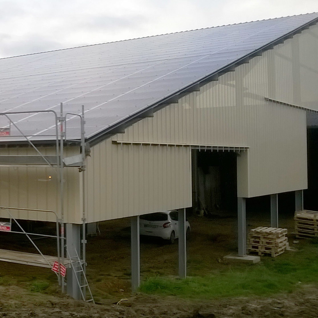 Bâtiment agricole photovoltaïque Terre Solaire / Noyers (27)