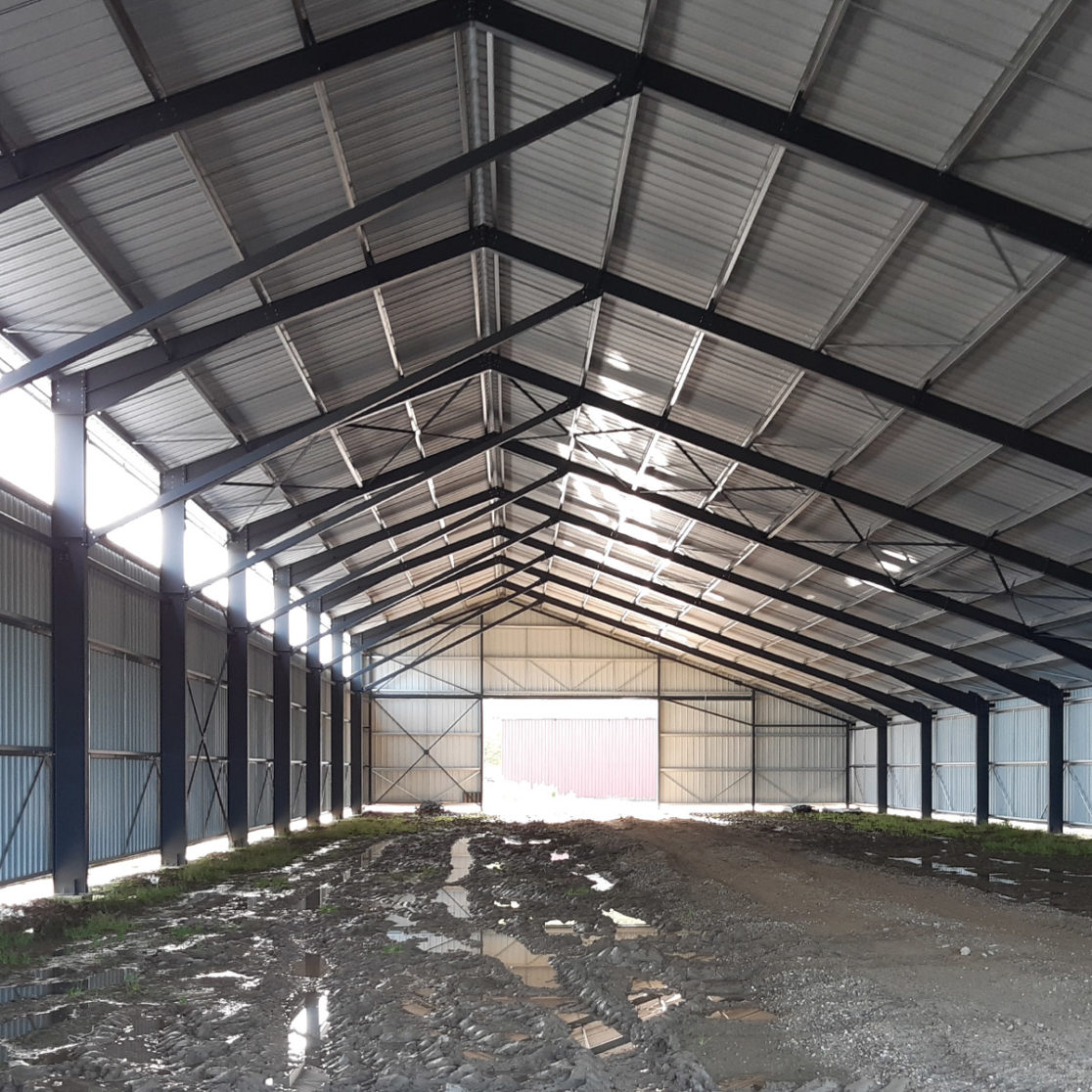 Charpente intérieure bâtiment photovoltaïque Amarenco / Puch-d'Agenais (47)