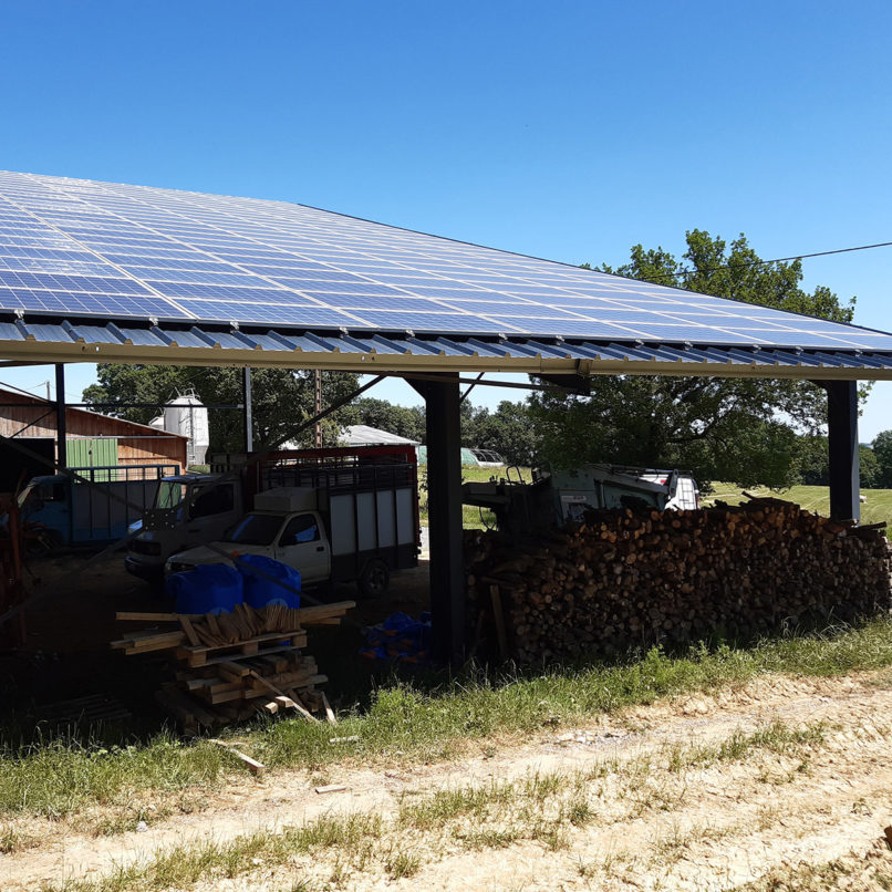 Panne sablière Hangars photovoltaïques - Amarenco / Lupiac (32)