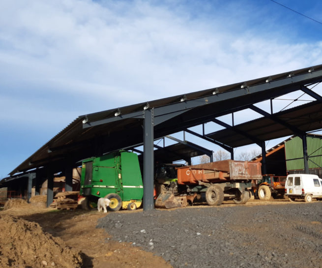 Pignon Hangars photovoltaïques - Amarenco / Lupiac (32)