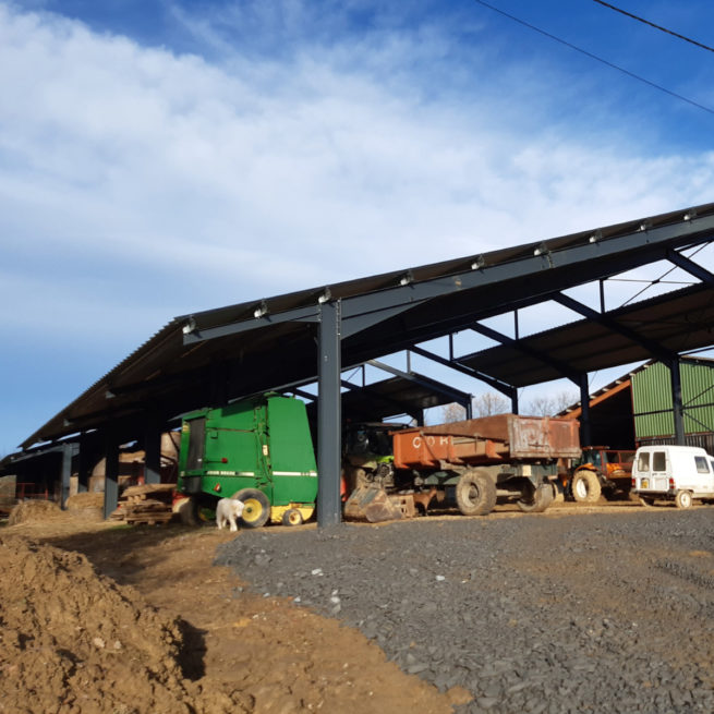 Pignon Hangars photovoltaïques - Amarenco / Lupiac (32)