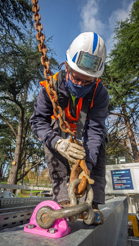 MÂTS ET CHARPENTE TRIBUNE KÉOLIS (EST) DU STADE JEAN DAUGER – BAYONNE
