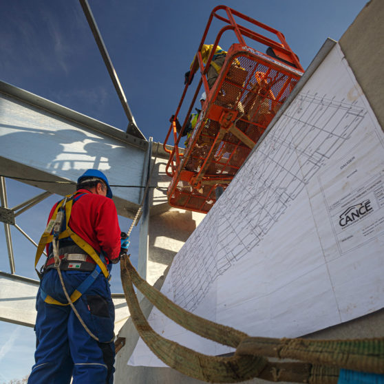 MÂTS ET CHARPENTE TRIBUNE KÉOLIS (EST) DU STADE JEAN DAUGER – BAYONNE