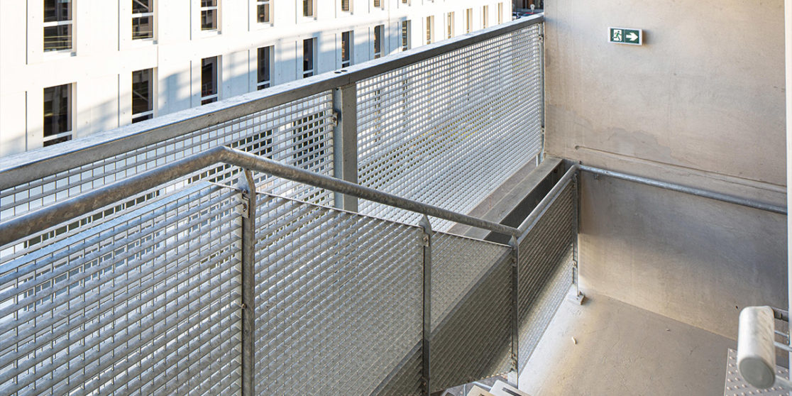 Garde-corps caillebotis - PARKING SILO CAMPUS NEOFIS TOULOUSE