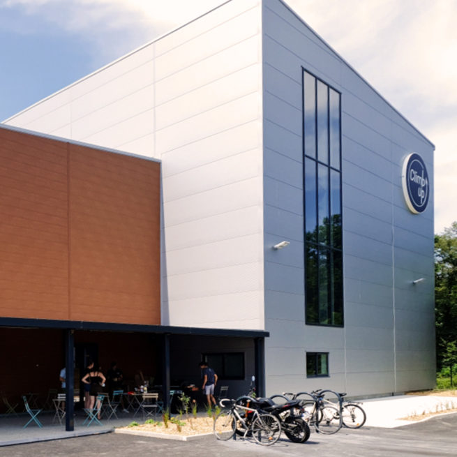 CLIMB UP MULHOUSE WITTENHEIM façade rideaux alu