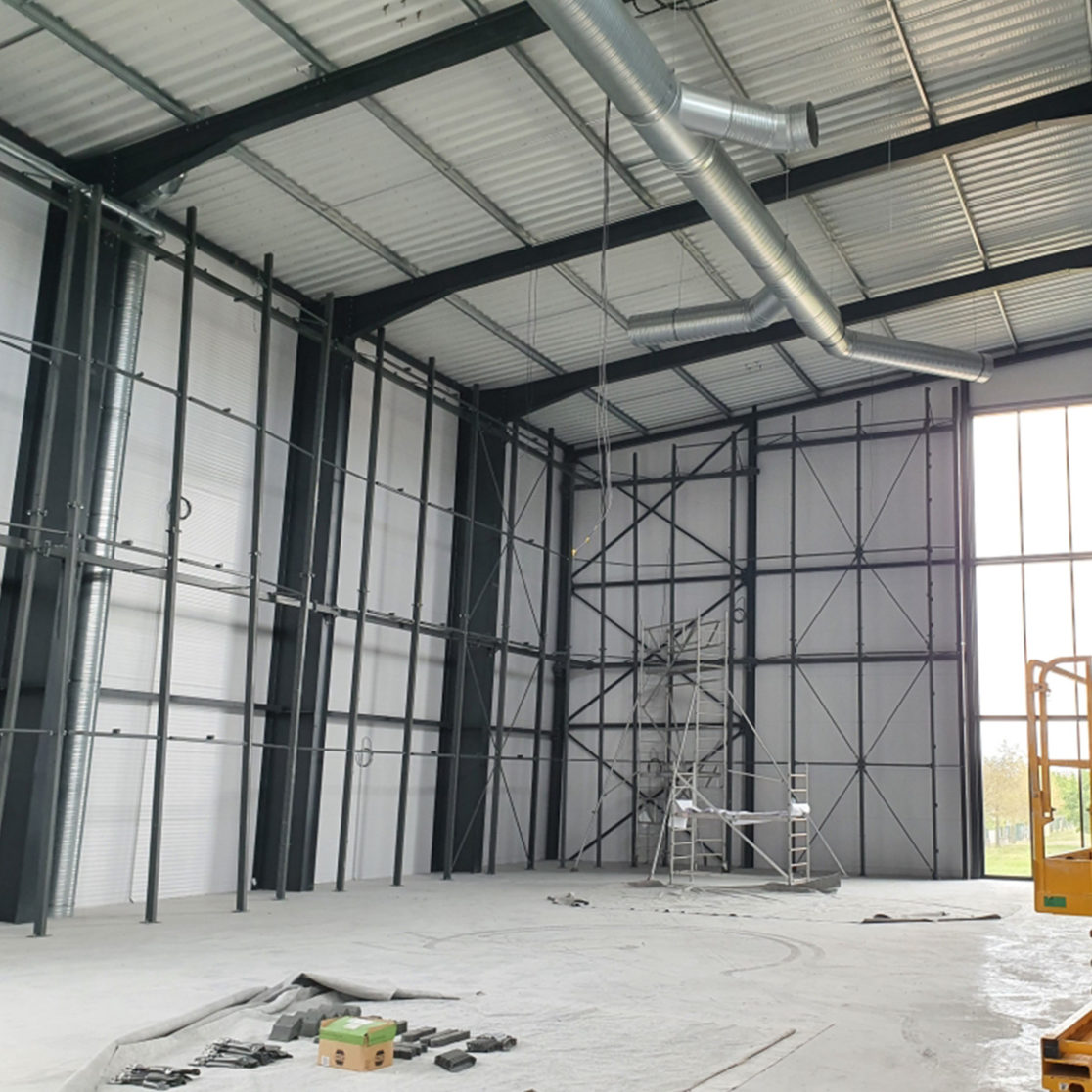 CLIMB UP MULHOUSE WITTENHEIM charpente intérieure